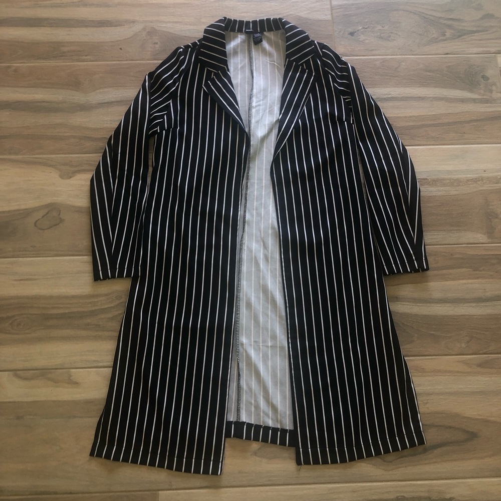 Stripped long coat
